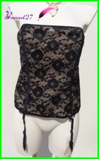 Bustier Corset VALISERE Modèle MAGIA Noir Porte Jarretelle Taille 44 ou 46 AC127