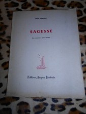 VERLAINE : Sagesse, bois en