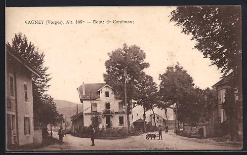 Cpa vagney vosges route - cpa,