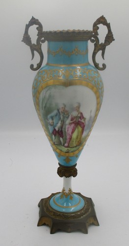 Sevres style celeste blue - h.p.,