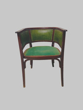 fauteuil art déco en bois courbet de la maison Thonet  . XX siècle .