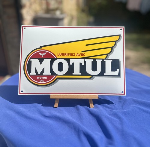 Plaque motul email véritable - email,