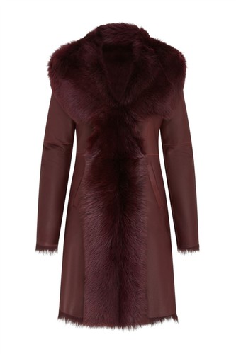 Manteau capuche peau de - capuche,