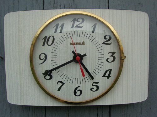 Horloge vintage formica - vintage,
