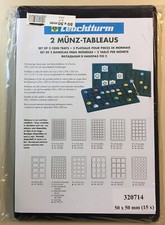 2 Plateaux TAB numismatique bleu de 15 cases  jusqu'à 50x50
