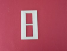 Plaque de finition double poste gris princesse Railux Legrand 