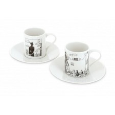 Set de deux tasses à café et