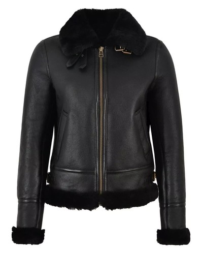 Veste cuir véritable - véritable, noir