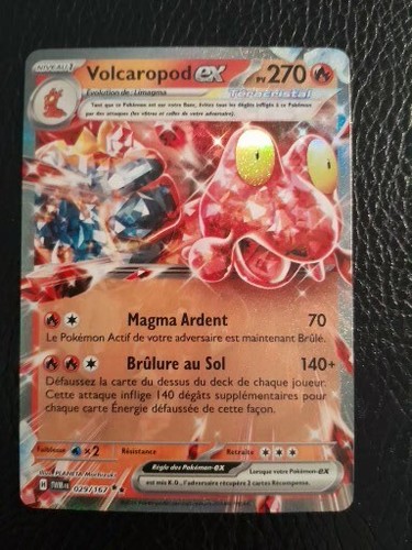 Carte pokémon volcaropod - volcaropod, ex