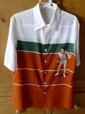CHEMISE CACHAREL TENNIS VINTAGE  ROLAND GARROS ?? ANNEES 1970