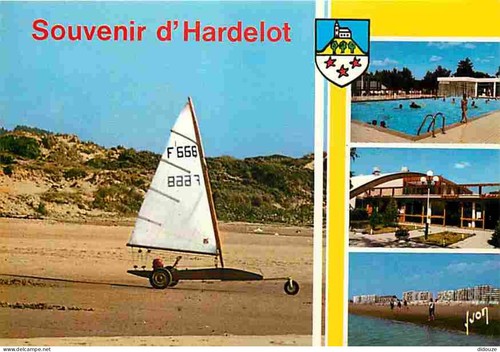 Carte postale hardelot - carte,