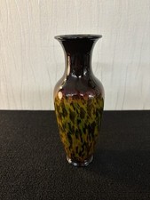Vase amphore en verre vert