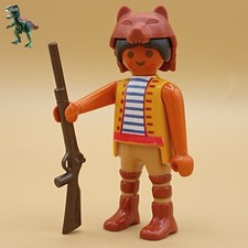 Playmobil-figurine-traqueur amérindien-indigène-chasseur-explorateur