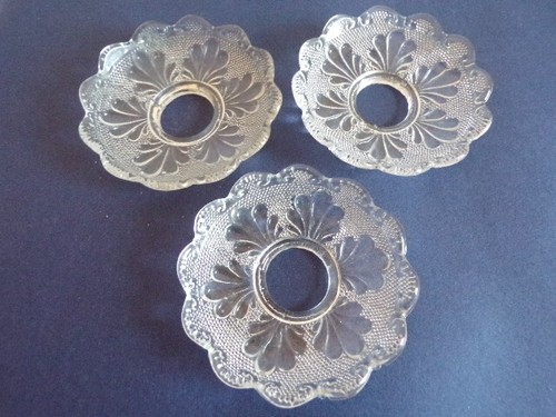 Lot bobeches en verre - lot,