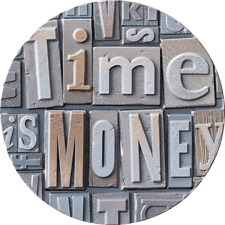 TIME IS MONEY Imprint of Words
