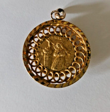 Ancien pendentif medaille - ancien,