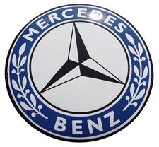 Plaque emaillée MERCEDES 50
