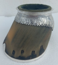 Sabot cheval monture argent