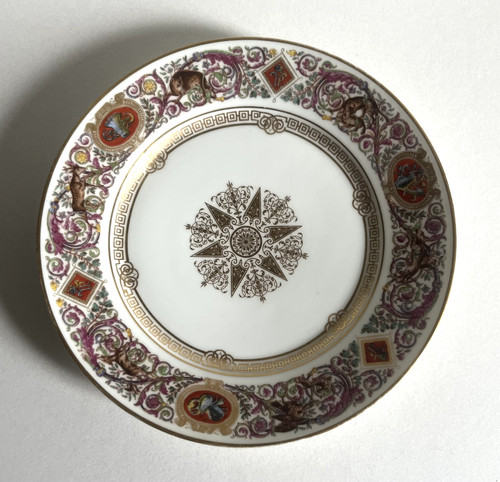 Assiette porcelaine de - assiette, en