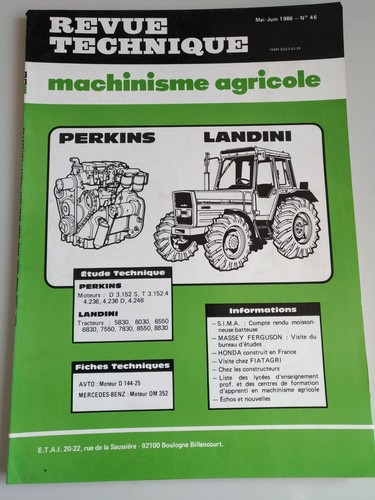 Revue technique tracteur - revue,