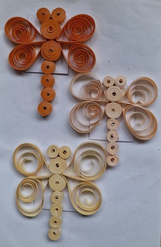 Libellule papier quilling - libellule,