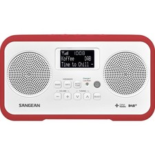 Sangean DPR-77 Radio de table DAB+, DAB, FM verrouillage clavier rouge