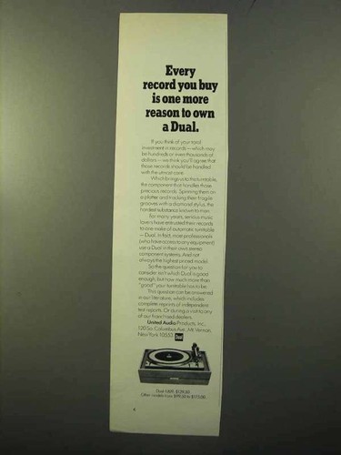 1970 dual 1209 turntable - 1970,