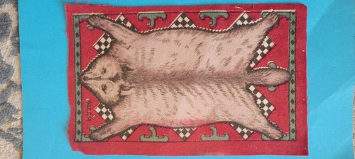 Animal pelt tobacco felt b12 - felt,
