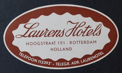 Ancienne étiquette hotel - ancienne,