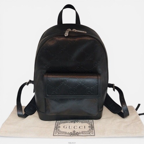 Gucci embossed backpack - gg,