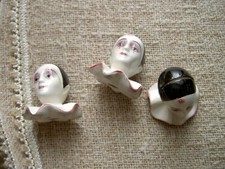 Lot de 3 Têtes de PIERROT