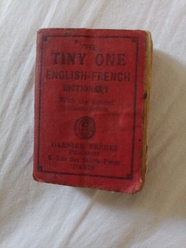 Ancien mini dictionnaire - , de