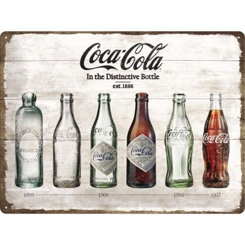 Plaque tôle coca - tôle, bottle