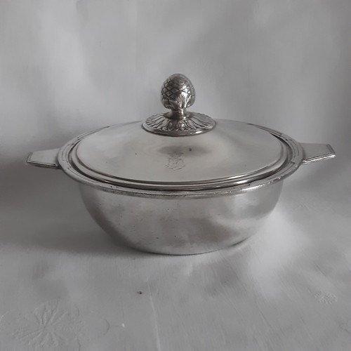Ancien bol couvert - couvert, en