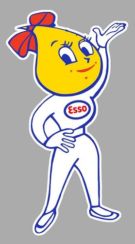 Esso sticker vinyle - esso,