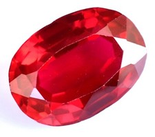 Naturel Rouge Sang Rubis Ovale