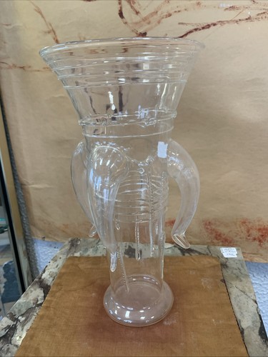 Vase verre soufflé xviii ème - soufflé,
