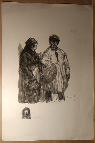 Eau forte steinlen - eau-forte,