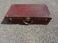 Ancienne Grande Valise en Cuir