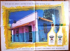 Vers 1980 Publicité MALIBU  Boisson 54 x 40 cm