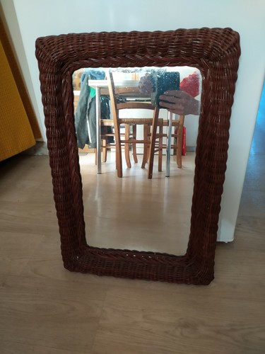 Ancien miroir rectangulaire - miroir, en