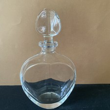 Belle Carafe À Alcool en Cristal de Sèvres Forme De Cœur