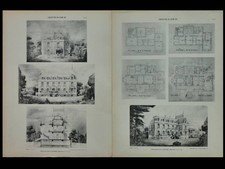 TOURS SUR MARNE, CHATEAU - 2 GRANDES PLANCHES 1912 - GEORGES BEAUMET