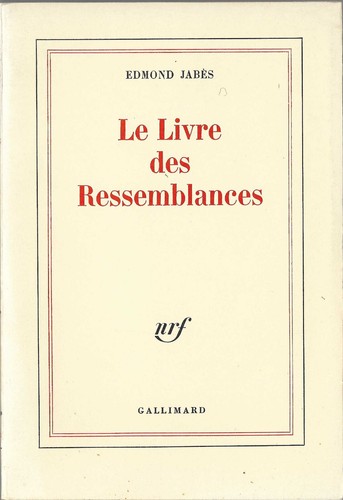 Edmond jabes livre - ", des