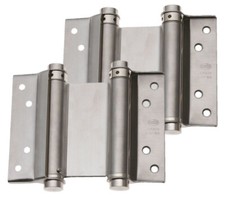 2x Charnière Porte Pivotante Penture de Battante Inox 75 MM Federband Argent
