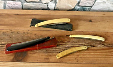 SUPERBE lot de 4 rasoirs coupe-choux anciens dont 2 en boite collection ++