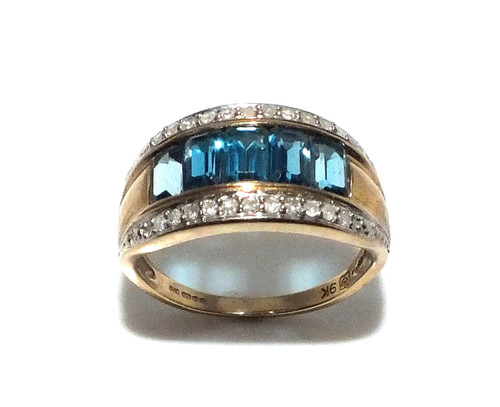 Bague jaune 9 carats - or,