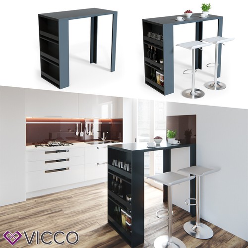 Vicco table bar avec - vicco, de