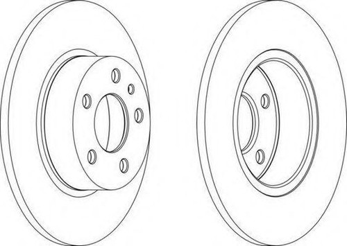 Paire disques frein - paire, de