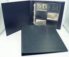 CLASSEUR ALBUM SAFE GDE CONTENANCE + 40 FEUILLES TRANSPARENTES POUR 480 CPA CPM